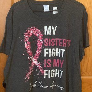 "My Sister's Fight is My Fight" Breast Cancer Awareness T-shirt